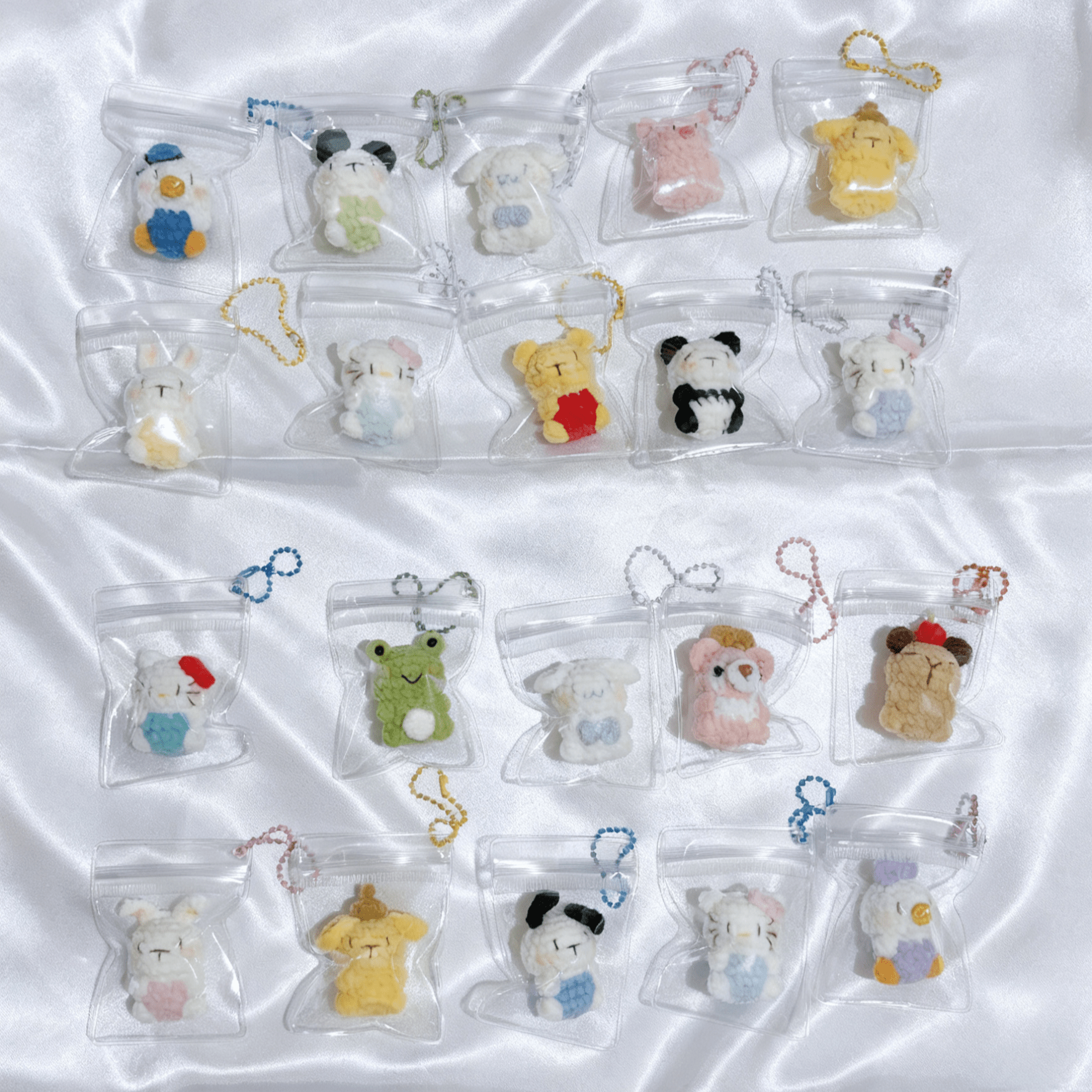 Handmade Squishy Mini Crochet Dolls - RE - THE